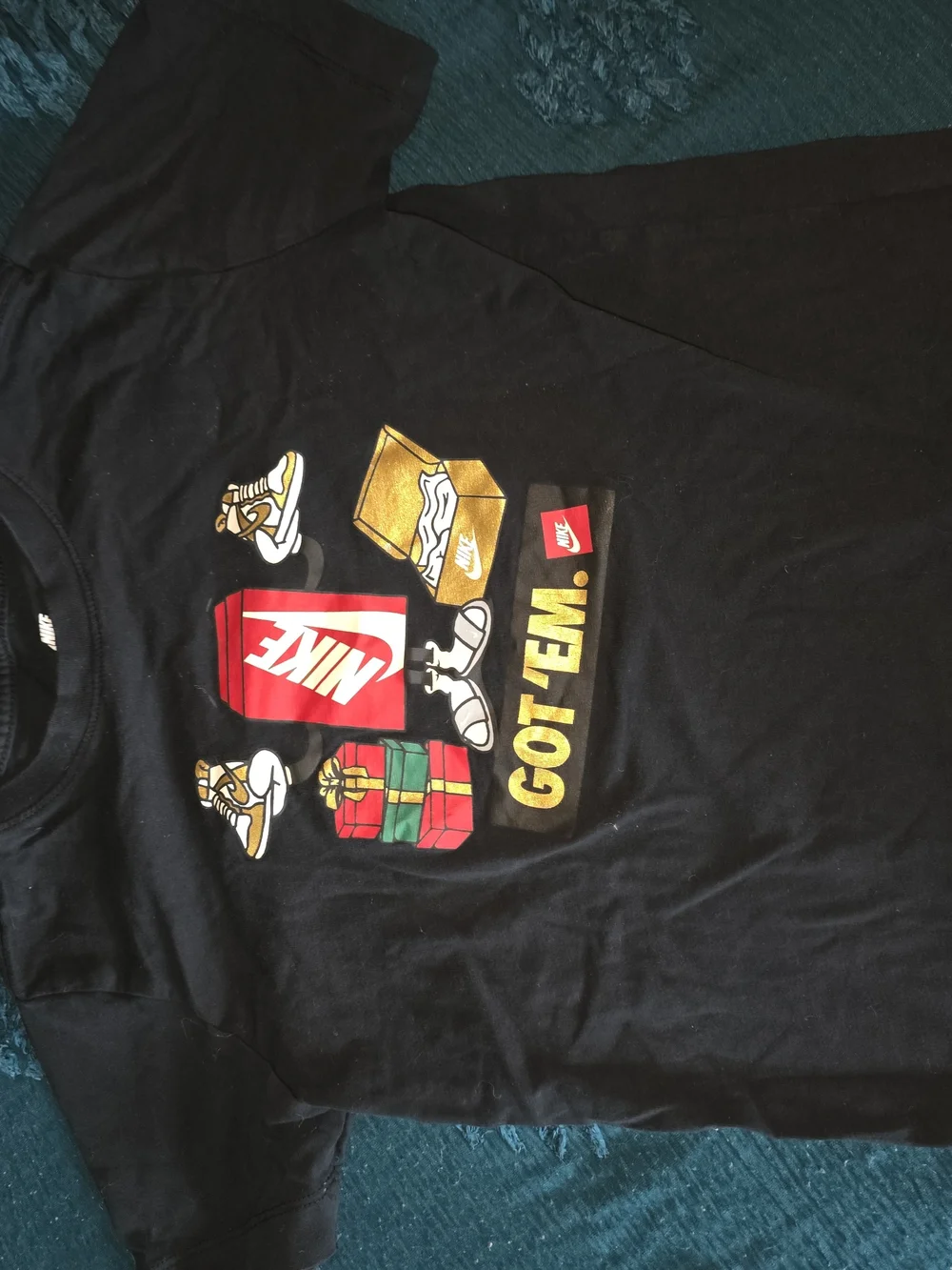 Nike Kids White & Black Logo Tee Bundle with Red Accent